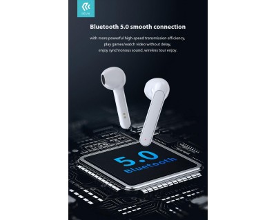 Auricolari Bluetooth TWS 5.0 Joy A3 Touch Bianchi