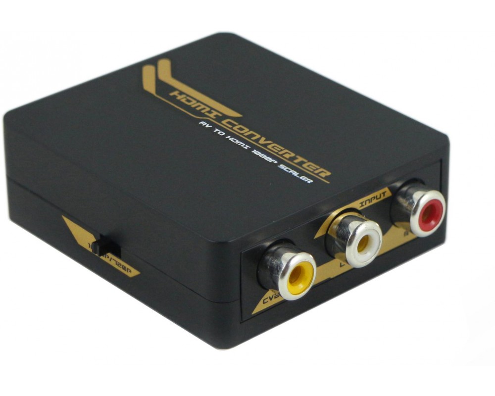 Mini Convertitore da AV (Cvbs) ad HDMI, scaler 720 - 1080p