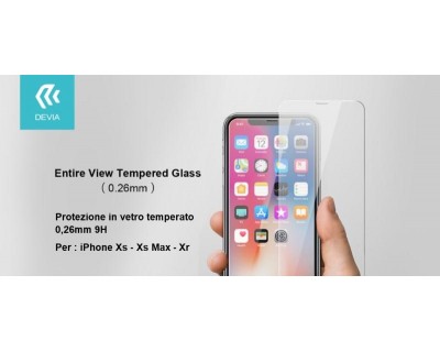 Pellicola Protezione in vetro temperato per iPhone Xs 5.8