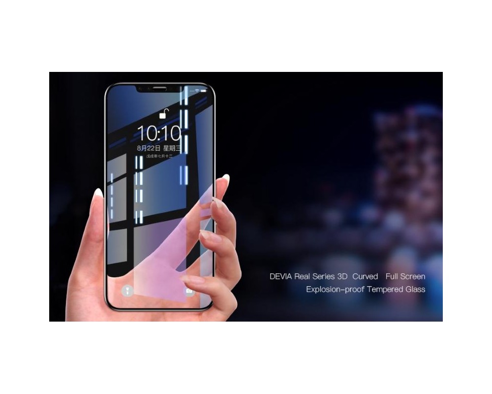 Pellicola vetro temperato Full screen 3D per iPhone Xs Max