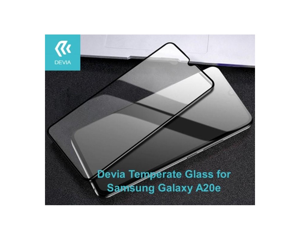 Pellicola di vetro temperato Full Screen Samsung A20E Nera