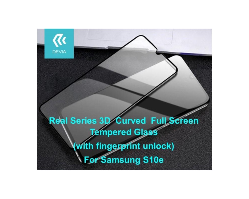 Pellicola in Vetro Temperato Full 3D per Samsung S10e Nera