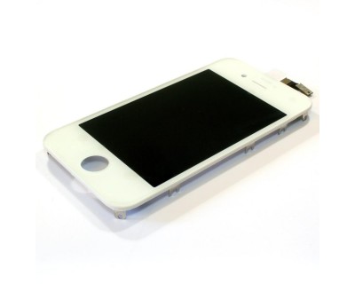 LCD LG Retina Antipolvere Telaio per iPhone 4 Bianco AAA+