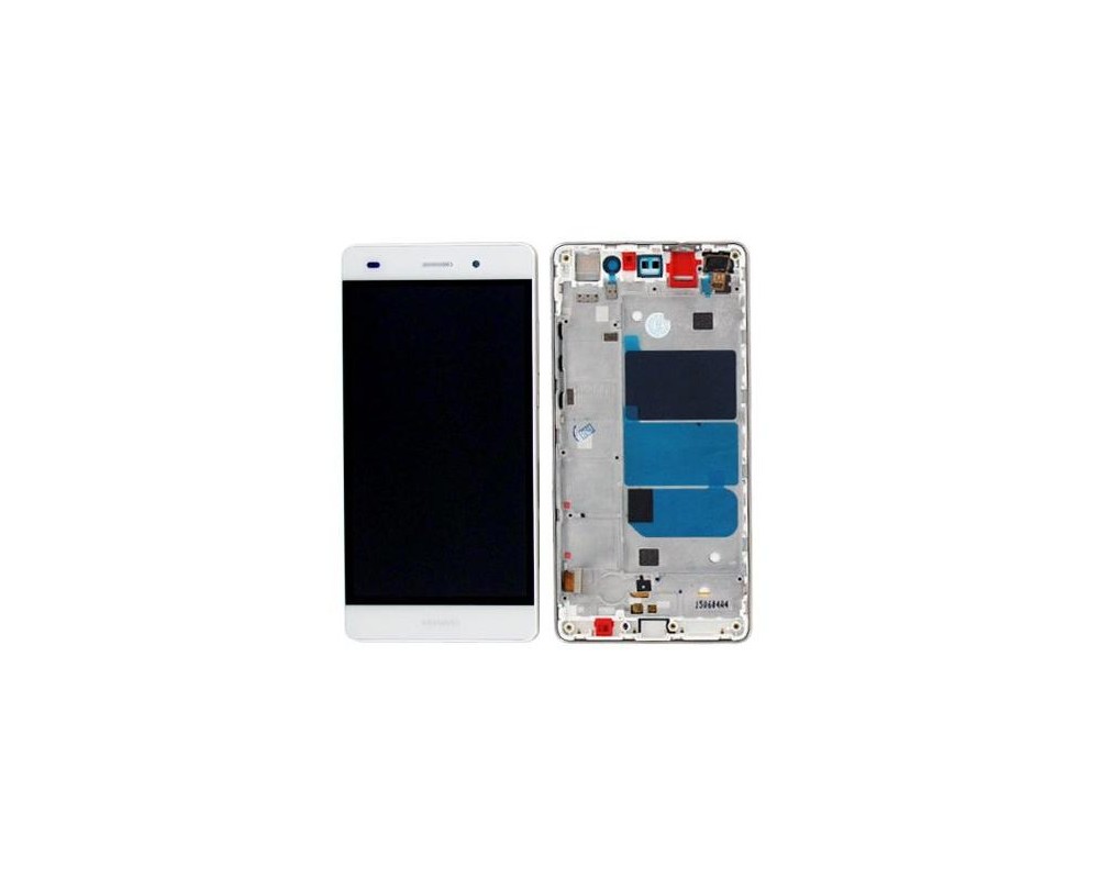 LCD + Touch Originale con Frame per Huawei P8 Lite Bianco