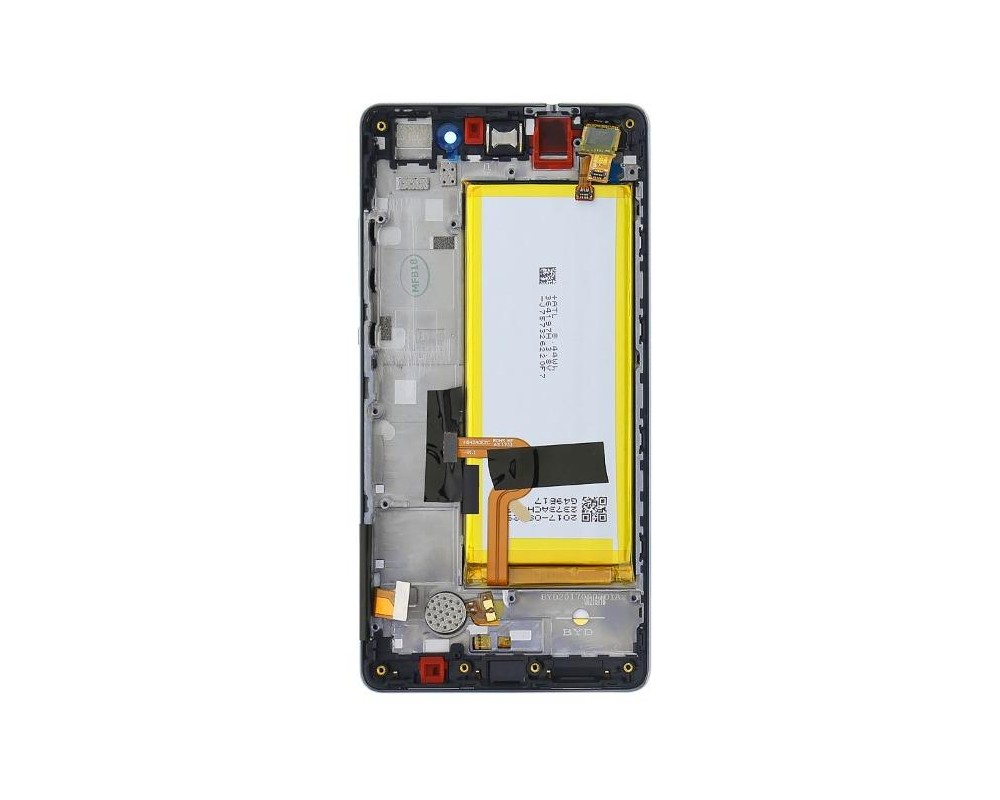 Huawei P8 Lite LCD Service Pack con Batteria 02350KCW Nero