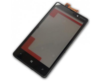 Touch Screen con Frame Nokia lumia 820