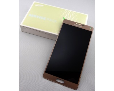 LCD+TOUCH ORIGINALE FULL GALAXY NOTE4 N91X GOLD GH9716565C