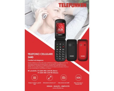 Telefono Cellulare S440 Telefunken con Lcd 2.4
