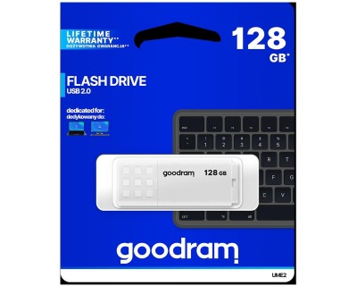 Pendrive GoodRAM 128GB UME2 white USB 2.0 - retail blister