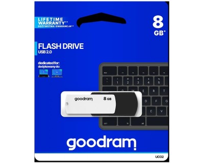Pendrive GOODRAM Black-White 8GB USB 2.0 - retail blister