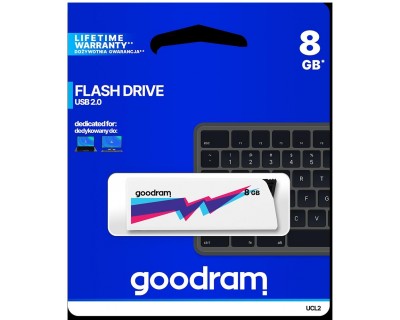 Pendrive GoodRAM 8GB UCL2 WHITE USB 2.0 - retail blister