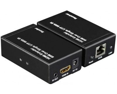 Kit TX-RX Extender HDMI, 60MT UTP, 1080p@60Hz, POE