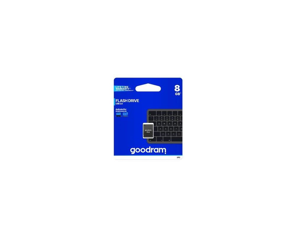 Pendrive Goodram UPI2 8GB USB MINI 2.0 blk - retail blister