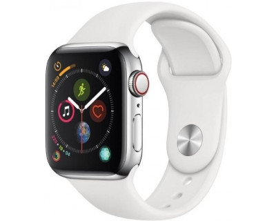 Apple Watch Series 4-44mm Silver/White Wifi A1978 Usato G A