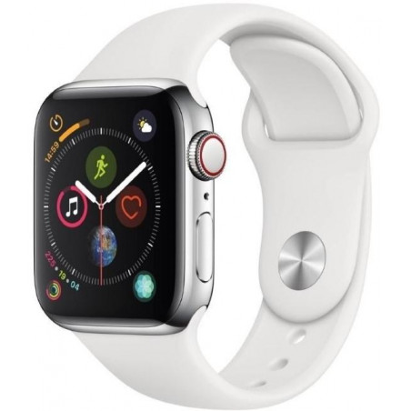 Apple Watch Series 4-44mm Silver/White Wifi A1978 Usato G A