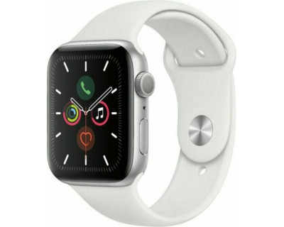 Apple Watch Series 5 44mm Silver/White Wifi A2093 Usato G A