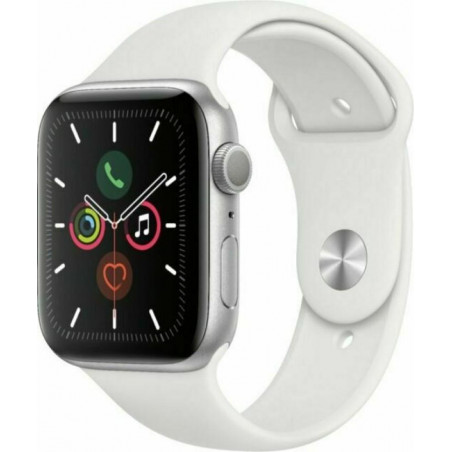 Apple Watch Series 5 44mm Silver/White Wifi A2093 Usato G A