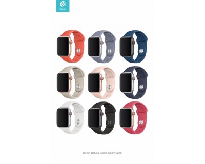 Cinturino Apple Watch 4 serie 44mm Delux Sport Midnight Blue