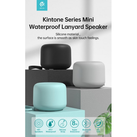 Altoparlante Bluetooth 5,0 5W in silicone Waterproof Nero