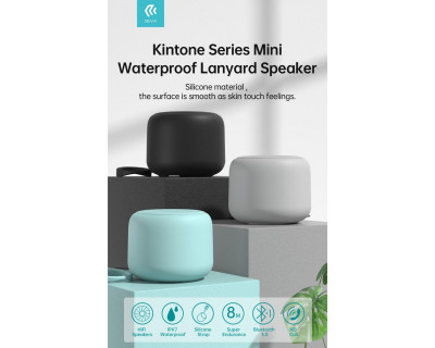Altoparlante Bluetooth 5,0 5W in silicone Waterproof Grigio