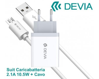 Suit Carica Batteria 2,1A e Cavo m-usb Android