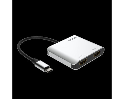 Adattatore da USB-C a 2xHDMI, 4K60Hz , HDR + USB3.0-3.1-3.2