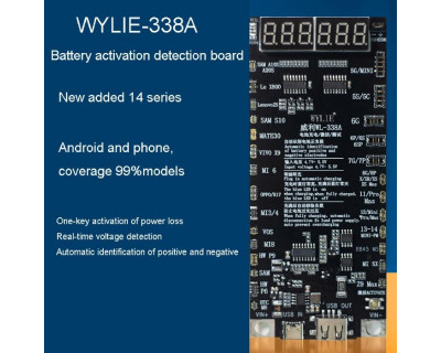 WYLIE WL-338A Scheda attivazione batterie iPhone e Android