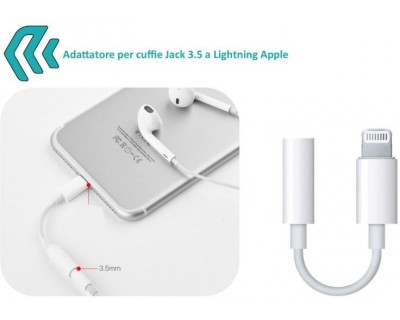 Adattatore per Audio Jack 3,5 a Apple Lightning iPhone