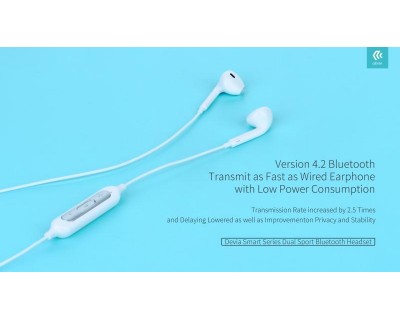 Auricolari Sport Bluetooth 4.2 Smart ultra leggeri bianchi