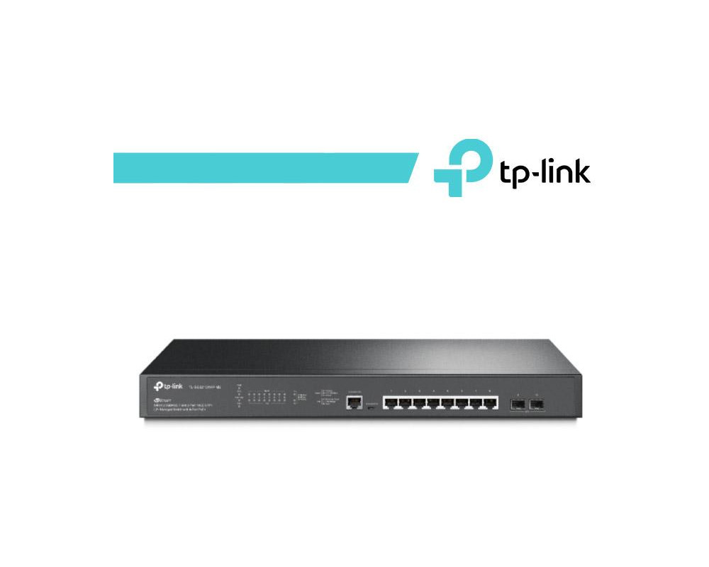 TP-Link Omada Switch Managed L2+ 8Porte PoE+ 2Slot 10GE SFP+