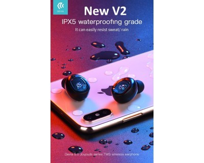 Auricolari JoyPods V2 Wireless Bluetooth 5.0 Stereo TWS Nero
