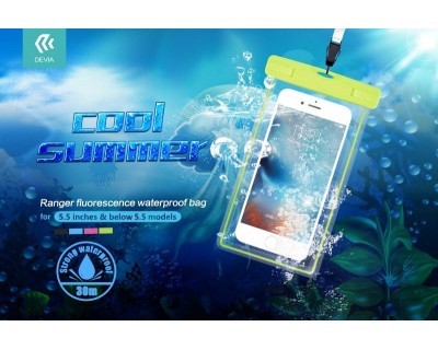 Custodia Smartphone 5.5 Fluo Waterproof fino 30 Metri Rosa