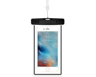 Custodia Smartphone 5.5 Fluo Waterproof fino 30 Metri Nera