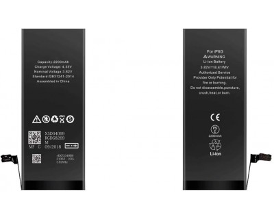 Batteria per iPhone 6, 2200mAh, High Capacity