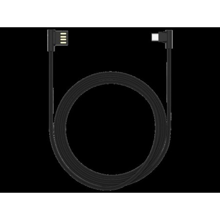 Cavo King USB - Type-C ad angolo 90° Nero