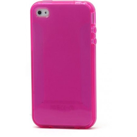 Pink TPU JELLY plastica trasparente for iphone 4/4s 1.5MM