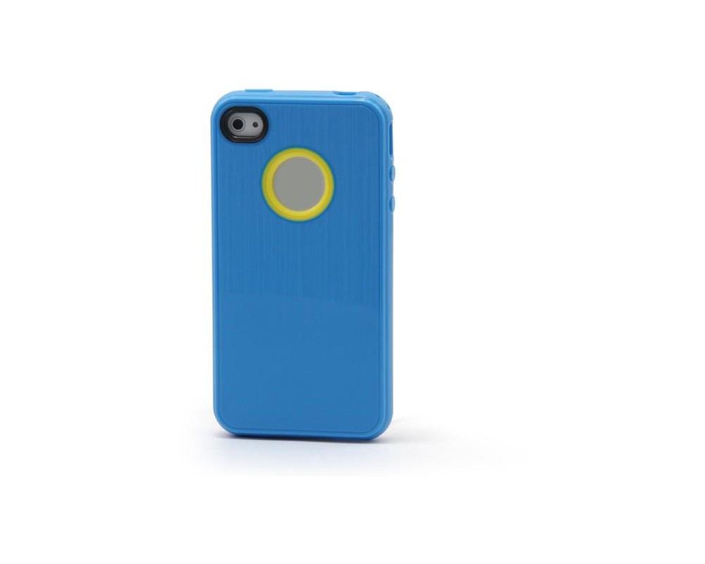 Blue TUP JELLY silicon case for iphone 4/4s