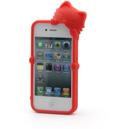 Rosso gato style silicone case for iphone 4/4s