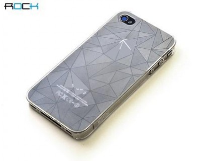 Cover Rock Dazzling Serie in Policarb  iPhone 4/4s Bianca