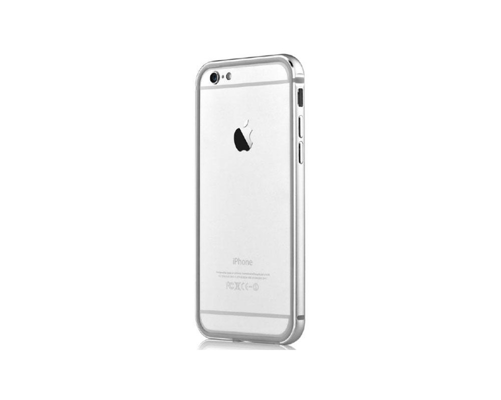 Cover Bumper Alluminio Per iPhone 6 e 6S Colore Argento
