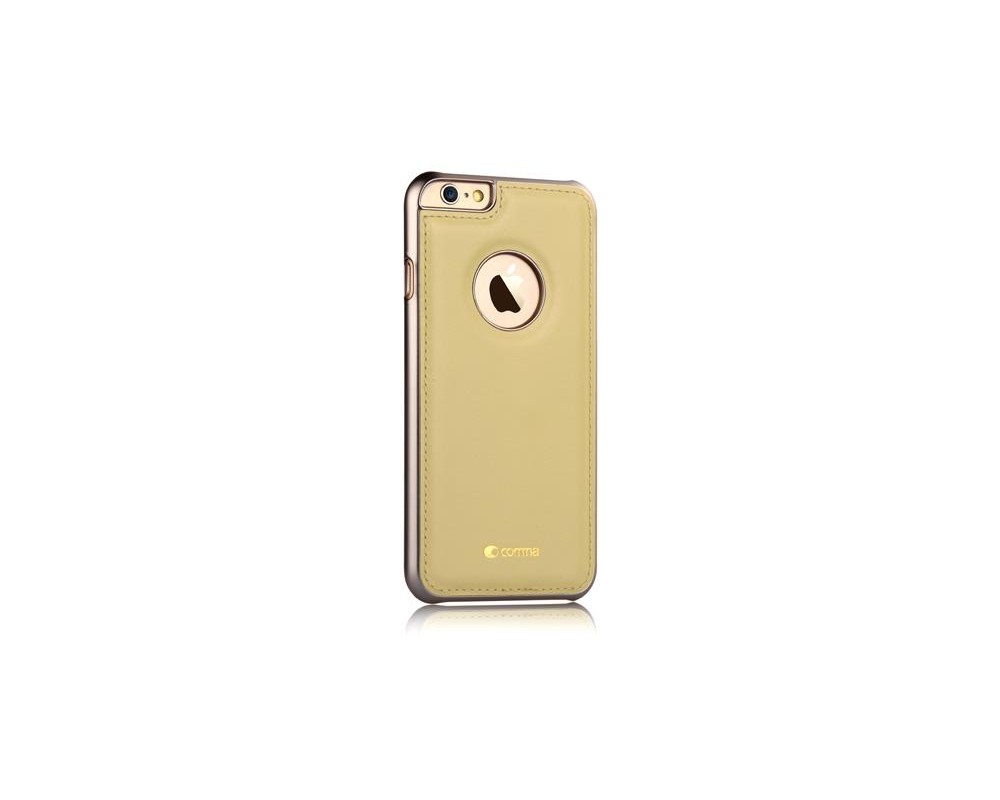 Custodia in Pelle Vista Logo per iPhone 6S/6 Champagne Gold