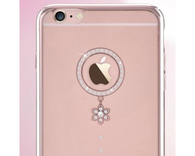 Custodia Swarovski per iPhone 6/6S Crystal Camelia Bianca