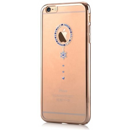 Custodia Swarovski per iPhone 6/6S Crystal Camelia Blu G