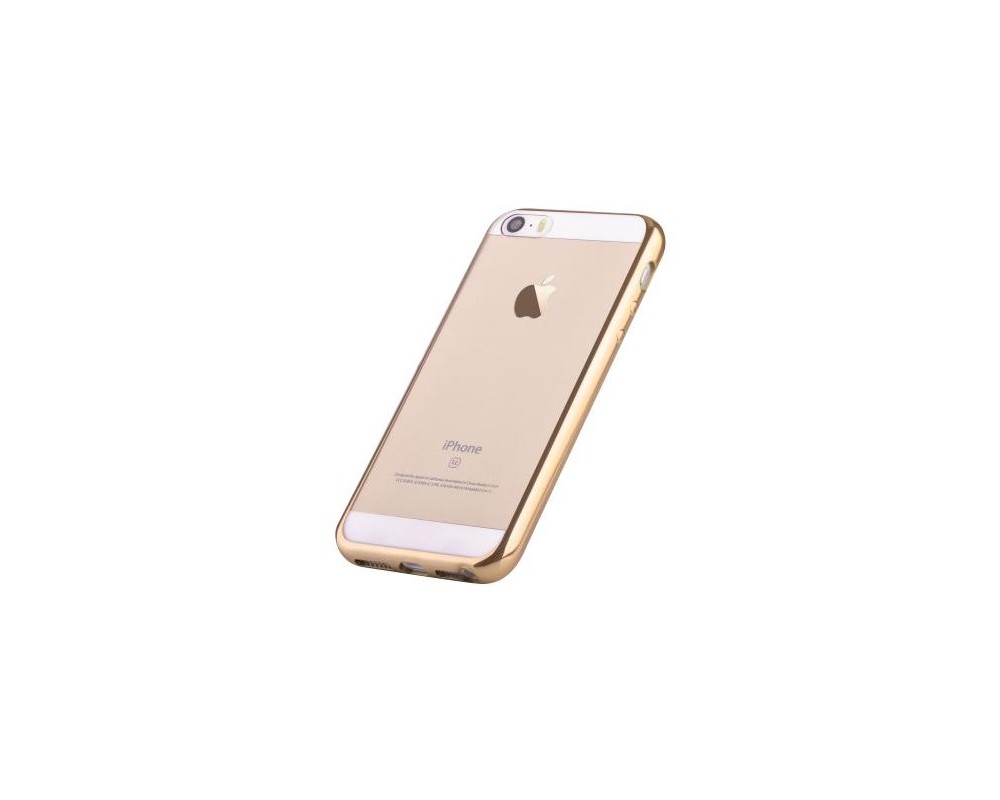 Custodia Protettiva per iPhone 5 5C 5S SE Soft Colore Oro