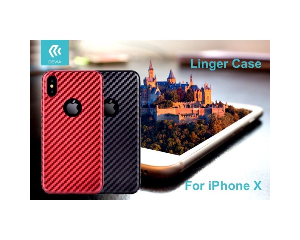 Cover Linger per iPhone X Nera 