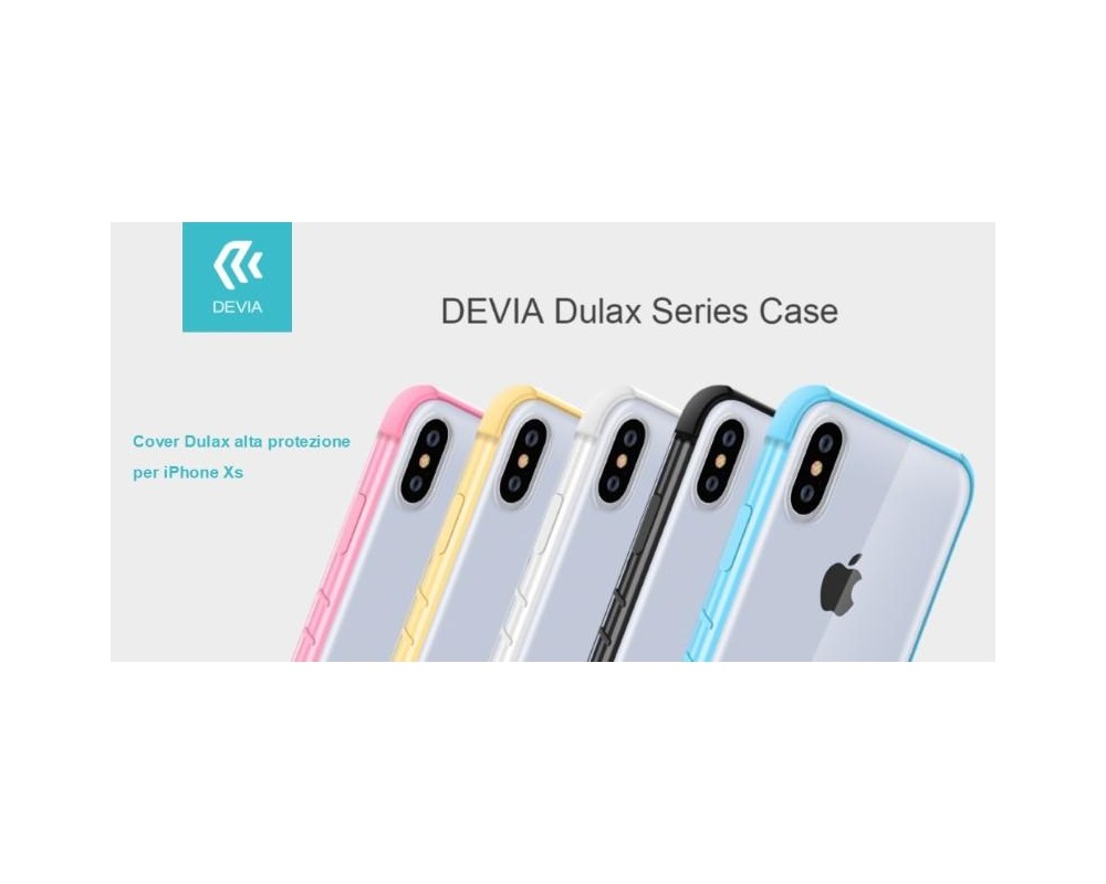 Cover Dulax alta protezione per iPhone Xs 5.8 Bianca