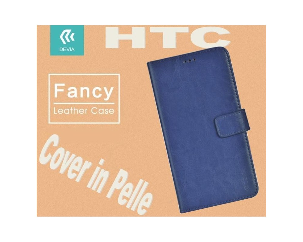Custodia a Libro in Pelle Per HTC A9 Blu