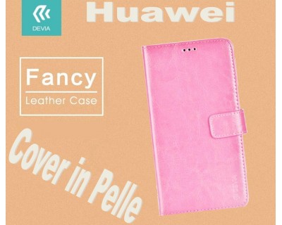 Custodia a Libro in Pelle Per Huawei P9 Rosa