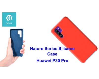 Cover Nature in Silicone per Huawei P30 Pro flessibile Rossa