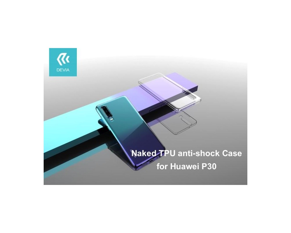 Cover in TPU Antishock per Huawei P30 Trasparente